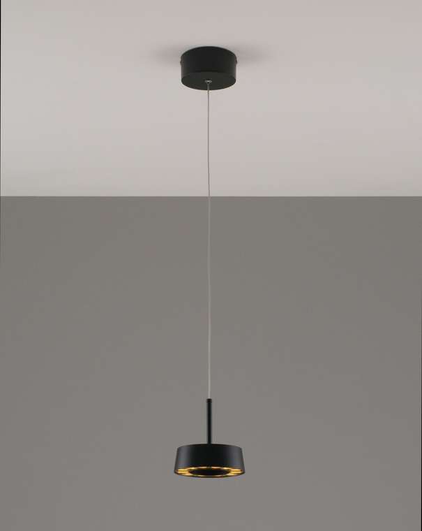 Подвесной светодиодный светильник Luma черного цвета