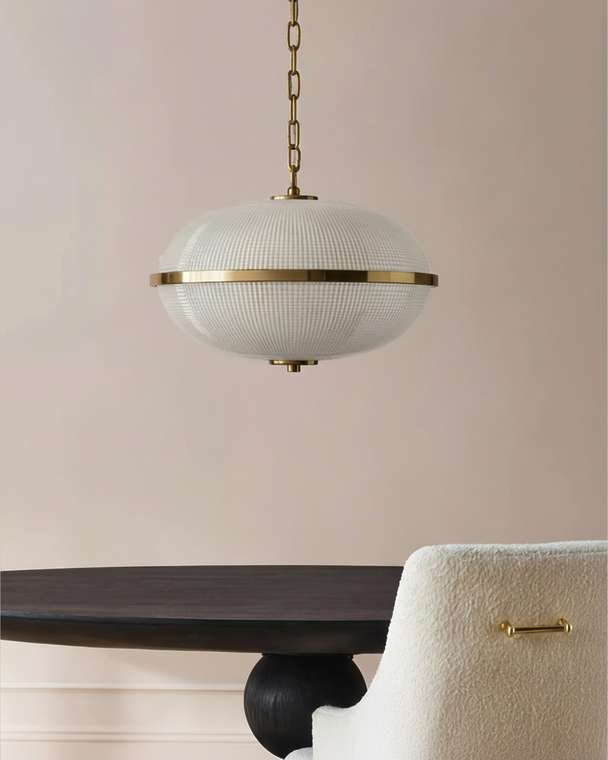 Золотой подвесной светильник "Гейбл"