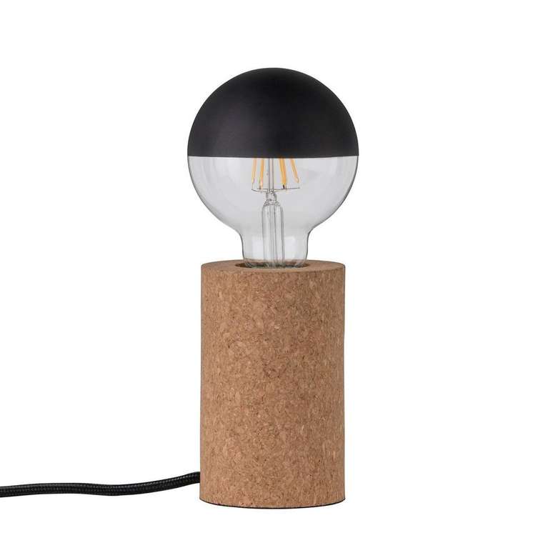 Настольная лампа Tona с деревянным основанием 