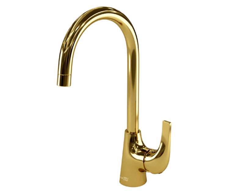 Смеситель для кухни WasserKRAFT Зауэр 7107 золотого цвета