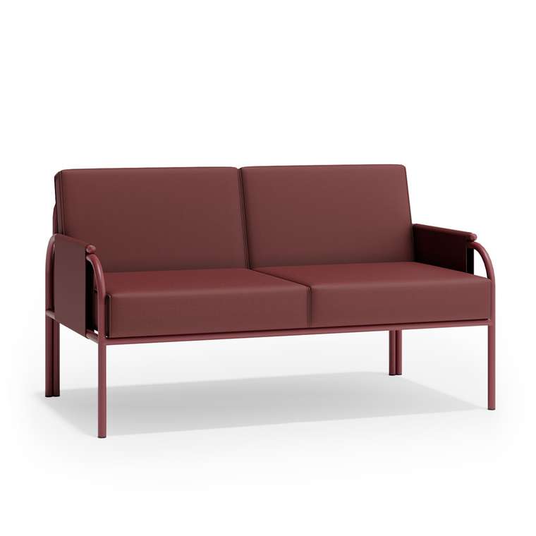 Садовый лаундж-диван Нара бордового цвета