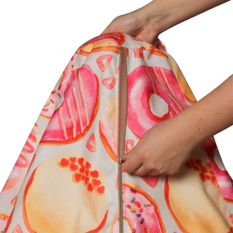 Кресло-мешок Груша Donats L розового цвета