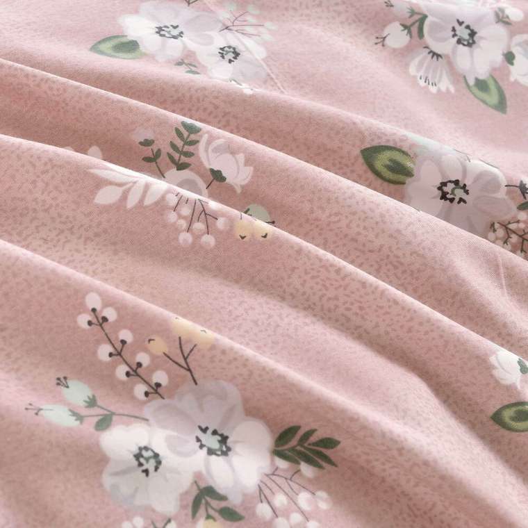 Комплект постельного белья Эсмиральда 160х220 розового цвета