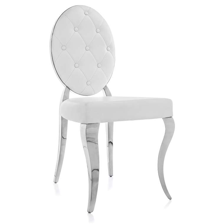 Обеденный стул Odda белого цвета