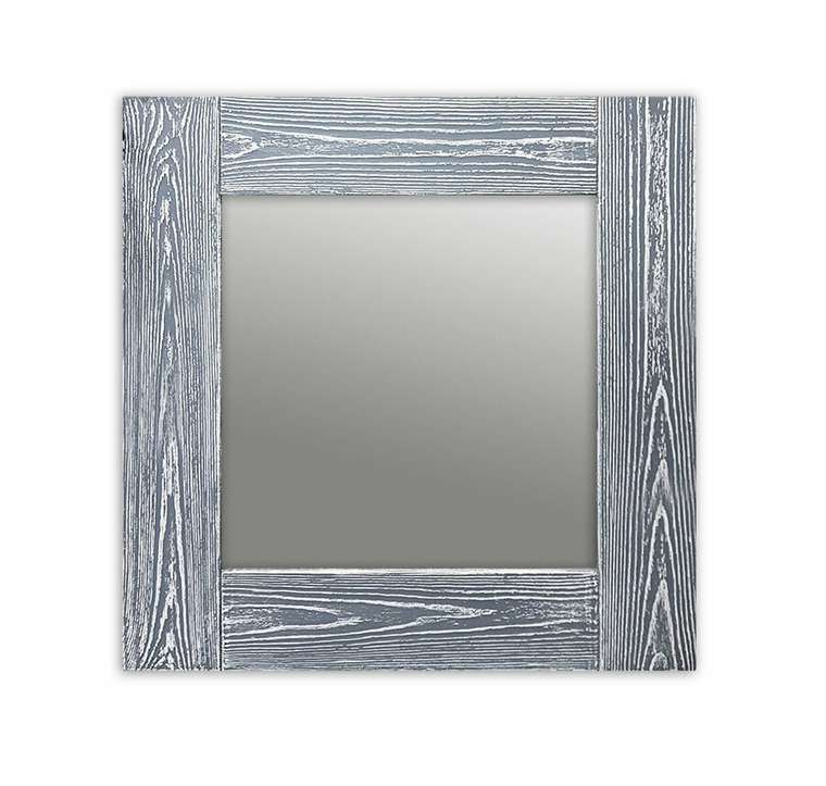 Настенное зеркало Шебби Шик 50х65 серого цвета