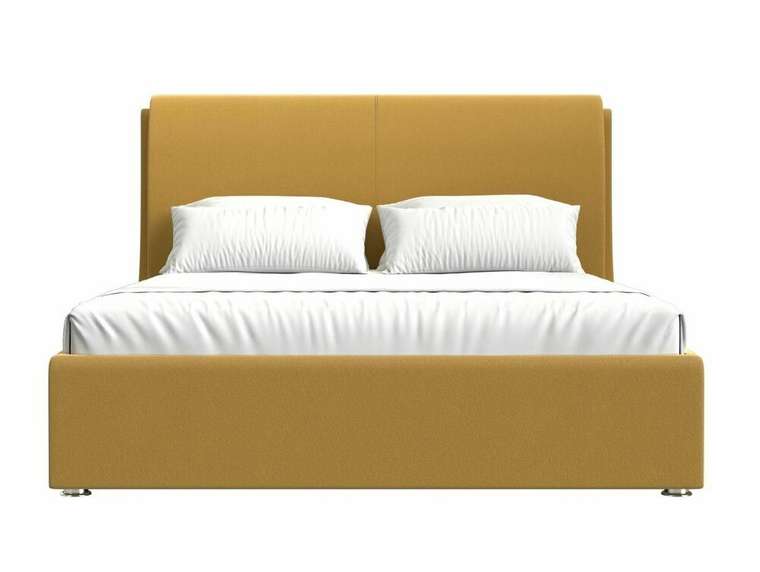 Кровать Принцесса 180х200 желтого цвета с подъемным механизмом