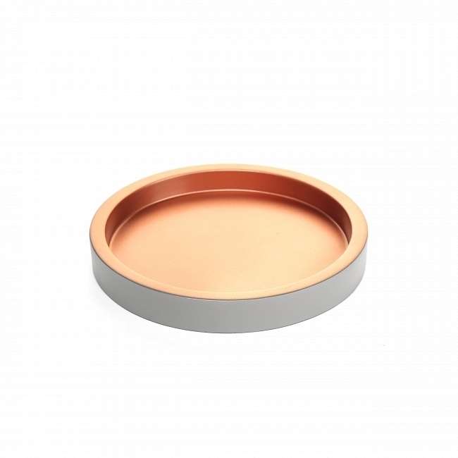 Поднос Shaoguan серо-медного цвета 