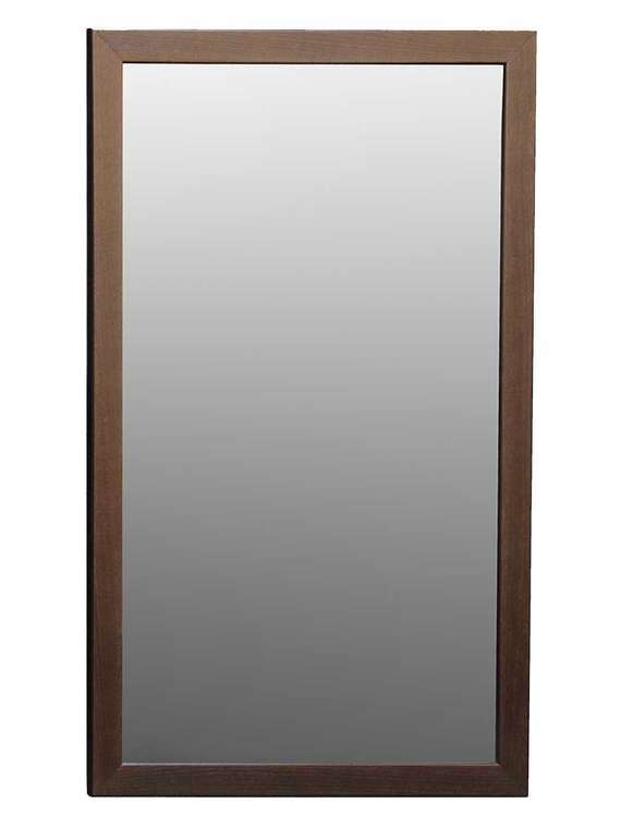 Настенное зеркало Лючия 80х130 в раме темно-коричневого цвета