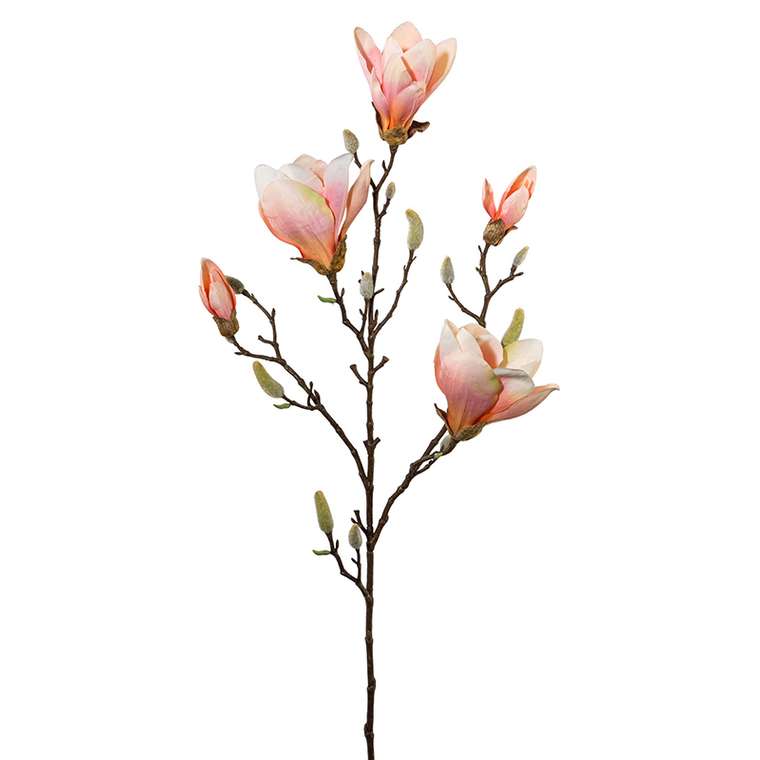 Искусственный цветок Magnolie розового цвета