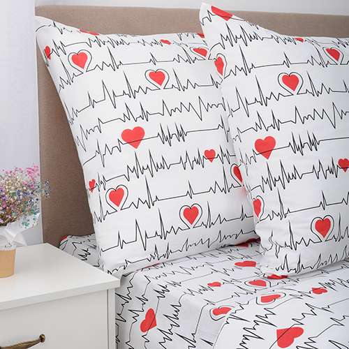 КПБ Традиция 'ПРОСТО КРАСИВЫЙ' 2,0 спальный с европростыней, бязь, 100 % хлопок, пл. 125 гр./кв.м., 'Импульс'