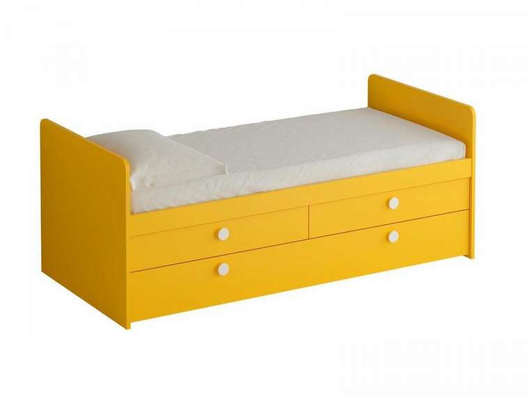 Кровать Bonito желтого цвета 90х200