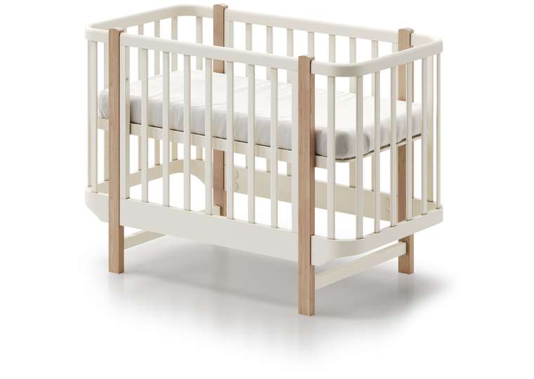 Кроватка Classic mini 60х120 молочного цвета