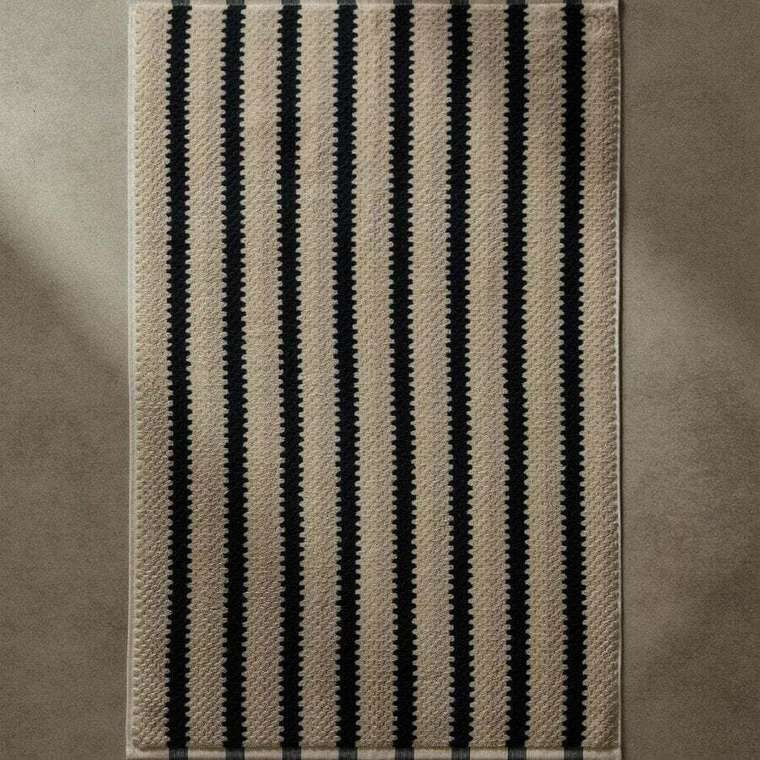 Жаккардовый коврик для ванной с геометрическим узором