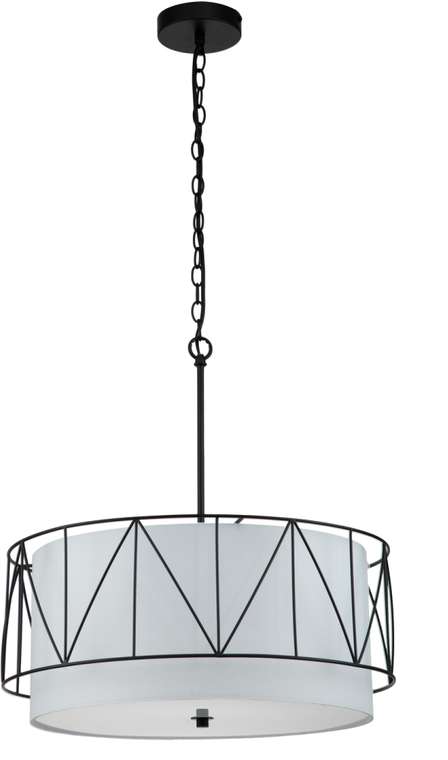 Подвесная люстра Charme V000272 (ткань, цвет белый)