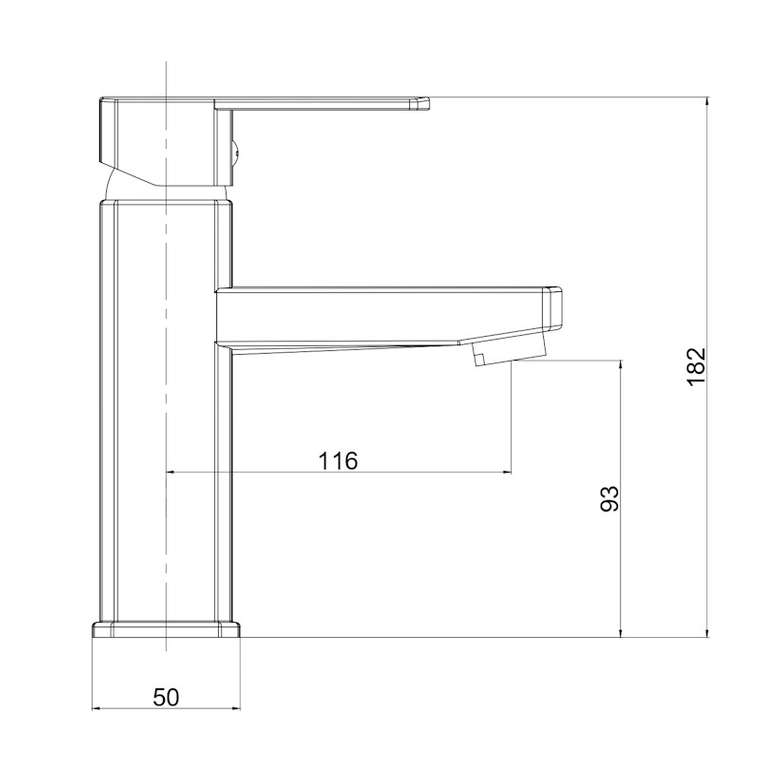Смеситель для раковины Voda IC26, хром