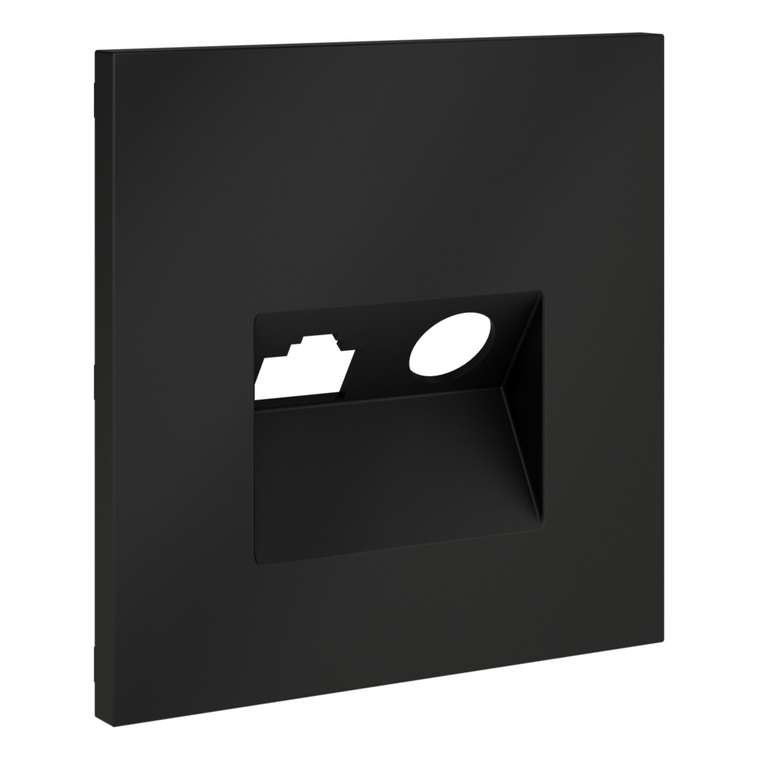 Накладка для розетки TV+RJ45 кат. 6, S70 (графит)