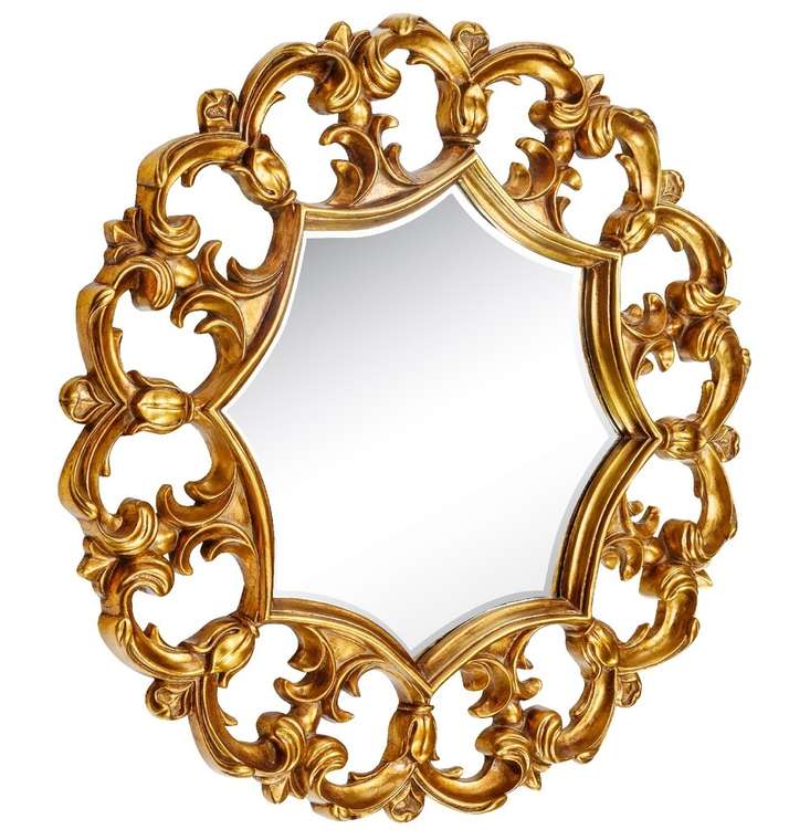 Настенное Зеркало в резной раме Florian Gold  