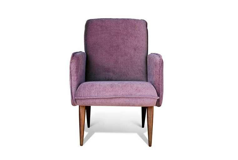 Кресло Стью пурпурного цвета