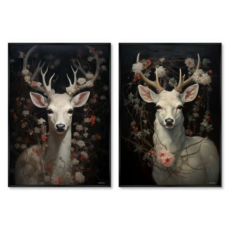 Набор из двух репродукций картин Magic Deer, 2024г.