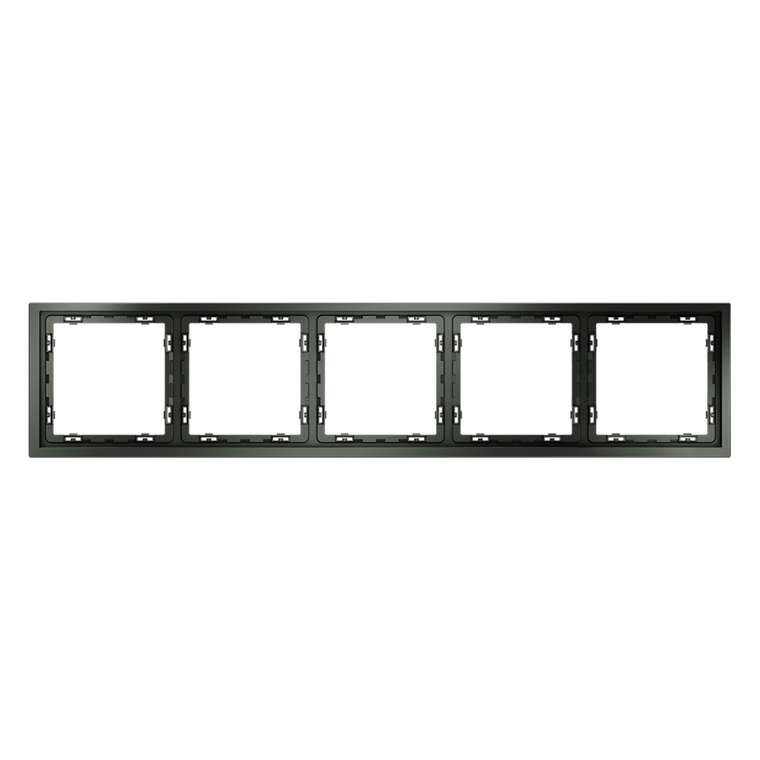Рамка пластиковая VOLTUM S70 на 5 постов, (титан)