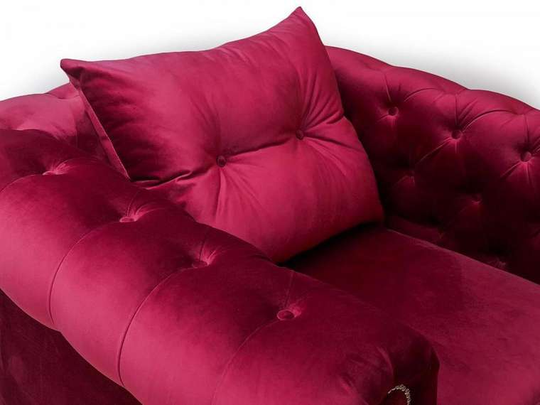 Подушка Chesterfield 60х60 пурпурного цвета