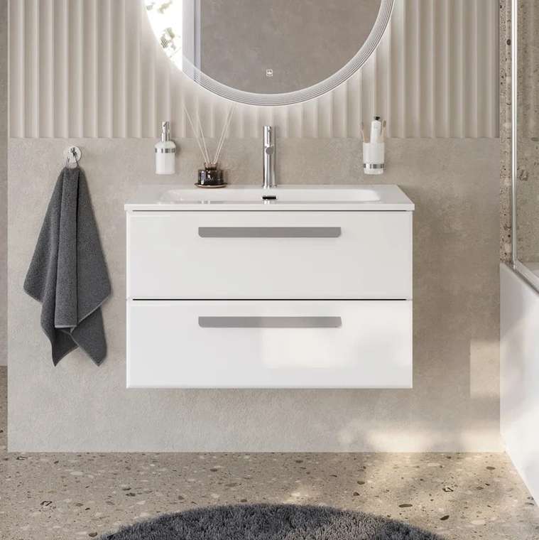 Мебель для ванной комнаты Eco 80 белого цвета