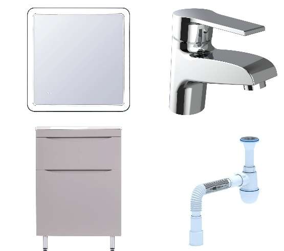 Комплект: Мебель для ванной Бергамо