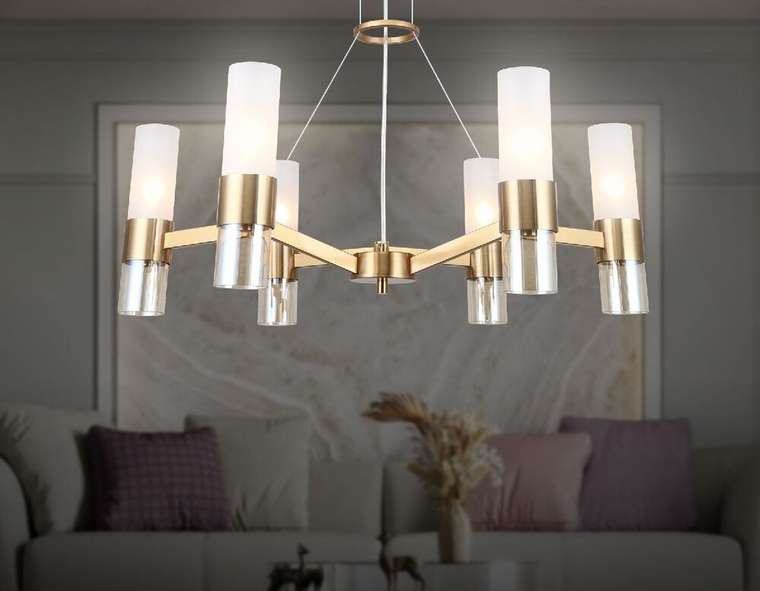 Подвесная люстра Heigh Light LH55114 (стекло, цвет белый)