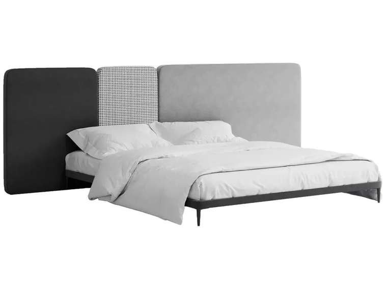 Кровать Licata 180х200 композиция 6 серого цвета