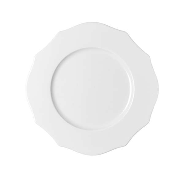 Тарелка обеденная Belle Epoqu белого цвета 
