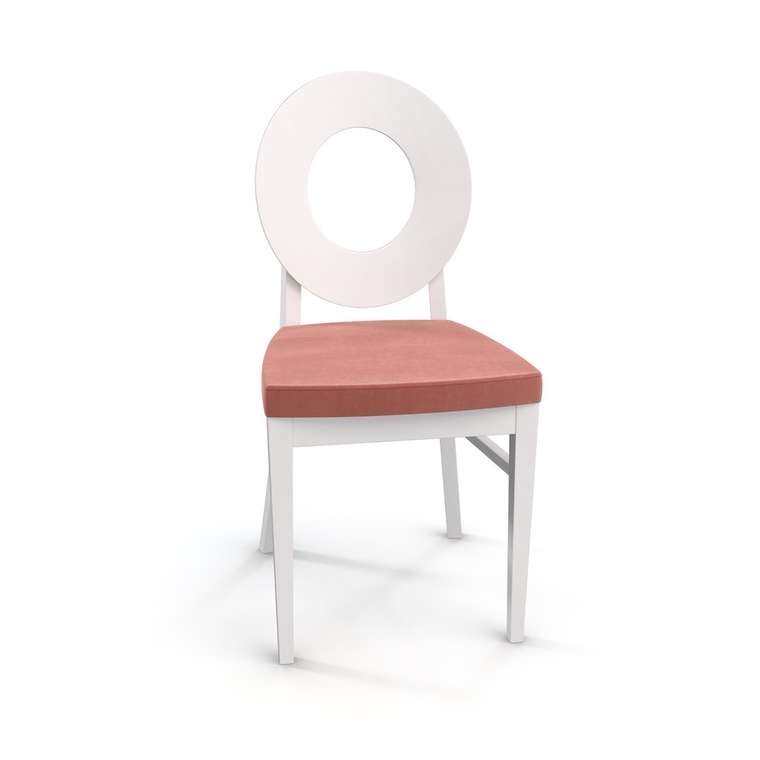 Деревянный стул Арго терракотового-белого цвета