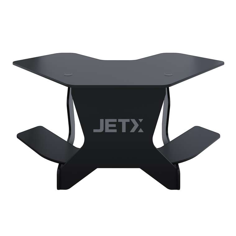 Игровой угловой компьютерный cтол Jetx черного цвета