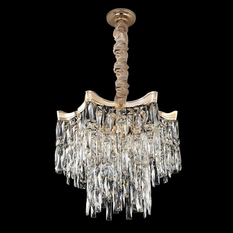 Citilux Моника CL308252 Люстра хрустальная подвесная Золото