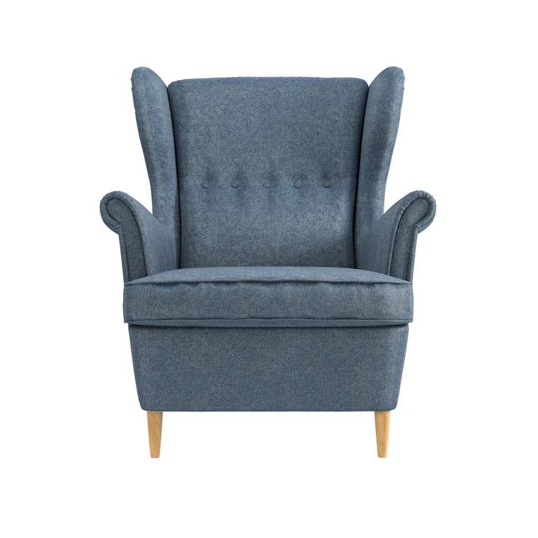Кресло Бенон синего цвета