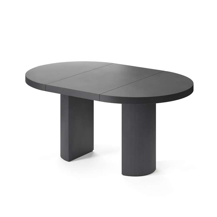 Обеденный стол раздвижной Тиаки ХL черного цвета