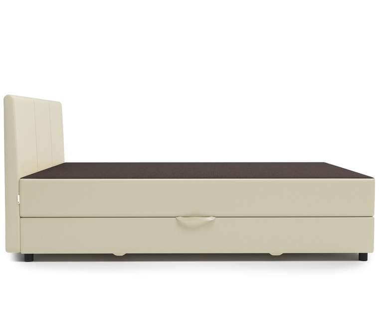 Кровать тахта Классика 100х198 бежево-коричневого цвета с подъемным механизмом