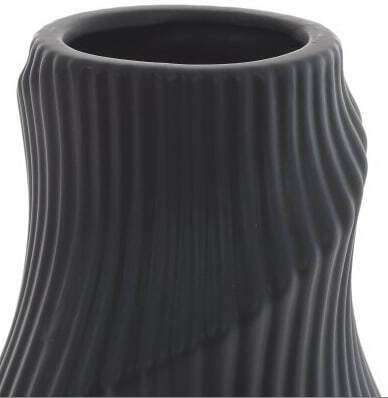 Керамическая ваза темно-серого цвета