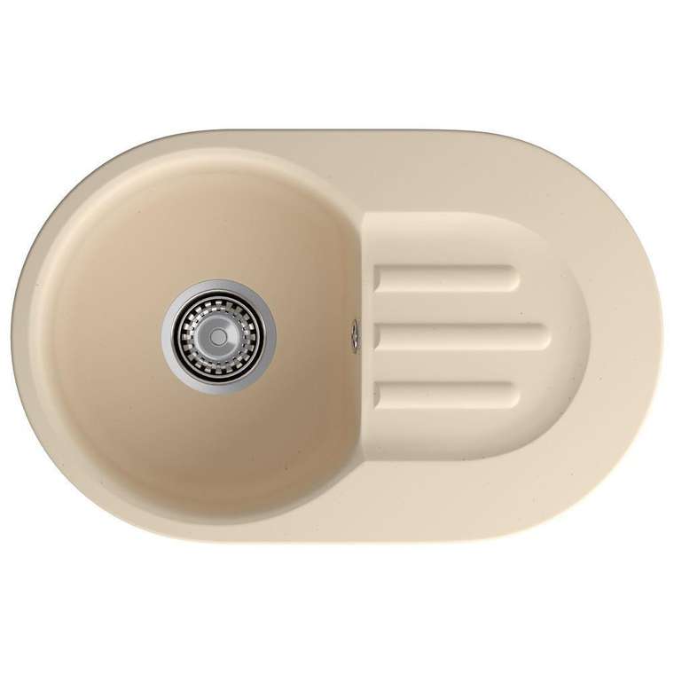 Кухонная мойка GranFest SMART 685L, бежевый