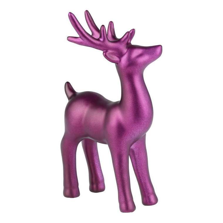 Фигурка декоративная Олень Catacol фиолетового цвета