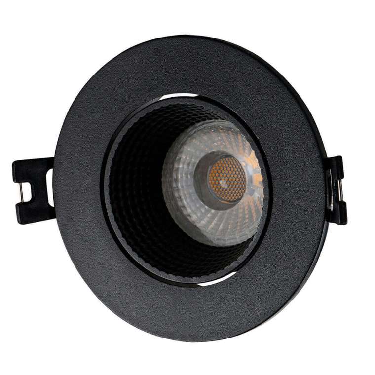 Встраиваемый светильник DK3020BВ DK3061-BK (пластик, цвет черный)