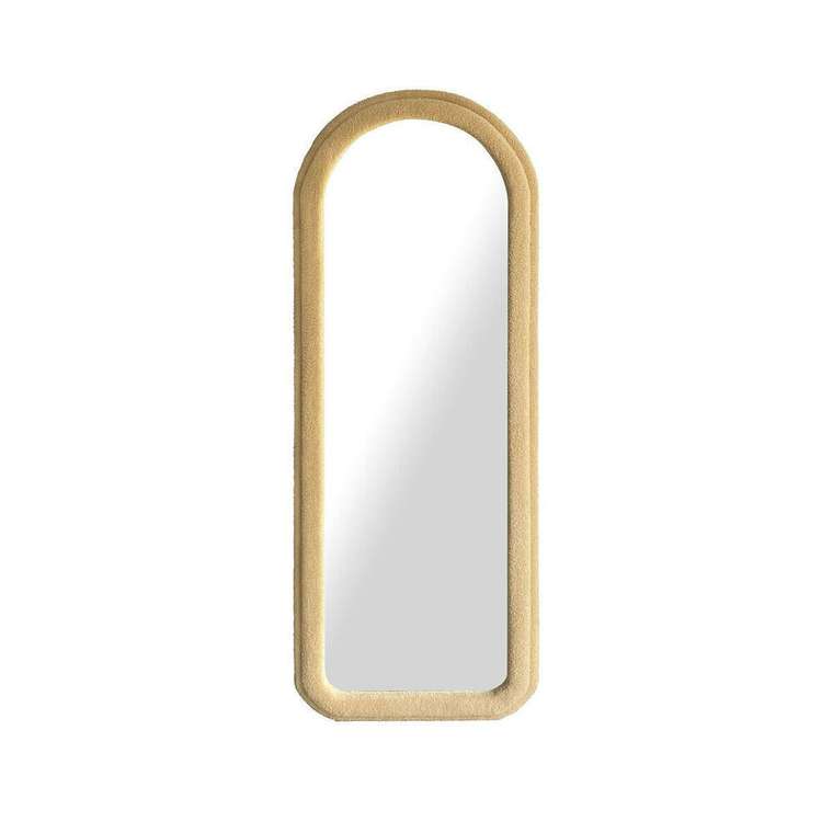 Настенное зеркало Коричневый Велюр Scandi 60 x 4 x 160