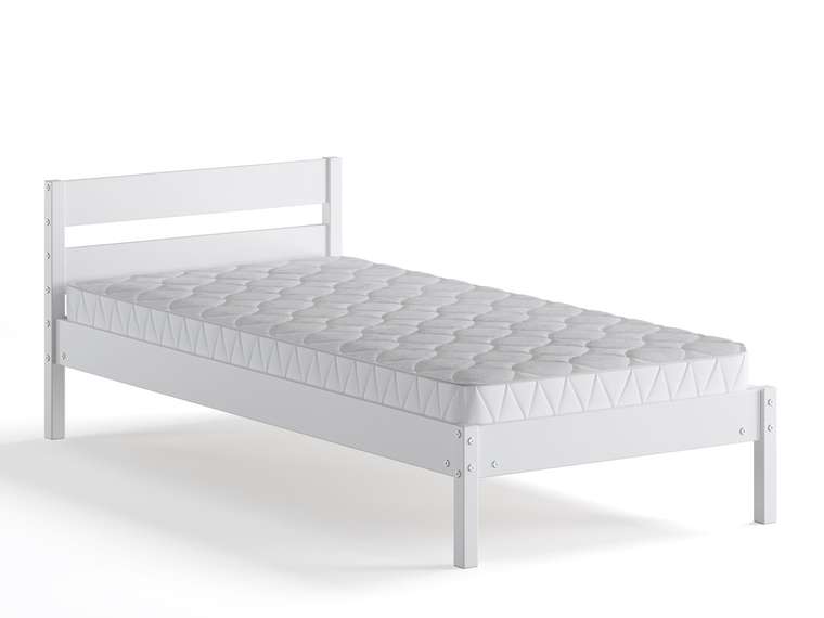 Кровать Мечта 80х200 белого цвета без подъемного механизма