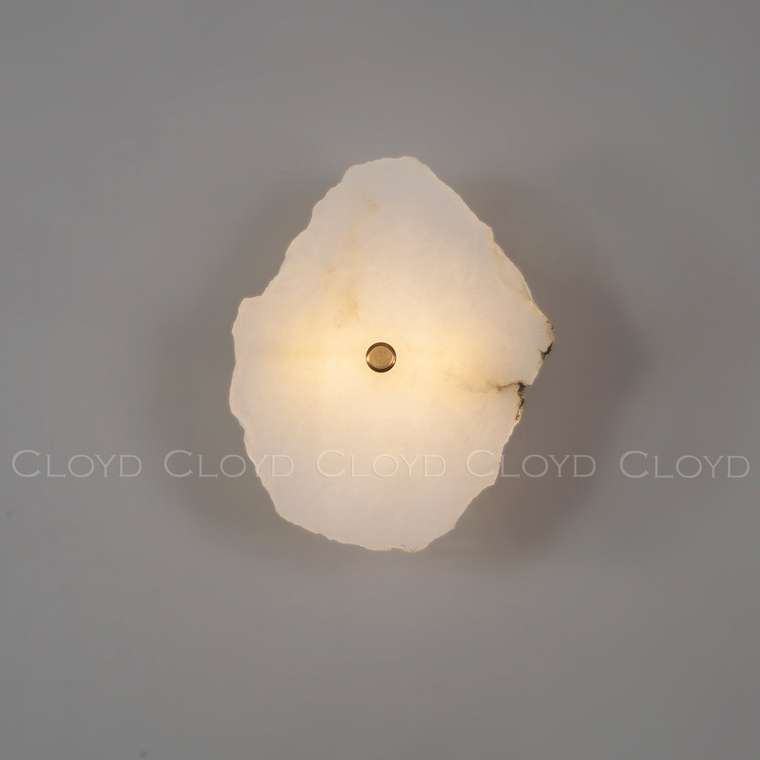 Бра Cloyd KNOSS-A W1 / ?15 см - алебастр - латунь