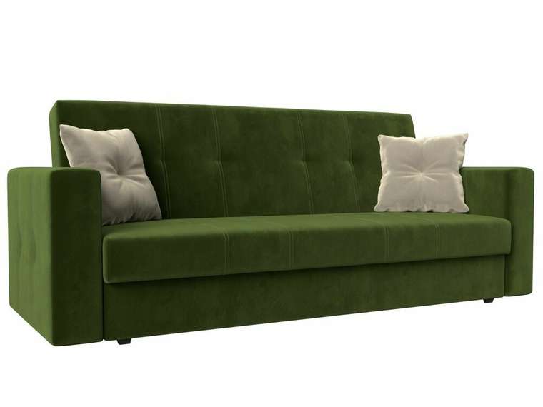 Диван-кровать Лига 016 зеленого цвета 