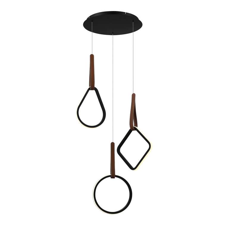 Светильник подвесной ST-Luce Черный/Черный, Терракотовый LED 1*36W 4000K SHAPE
