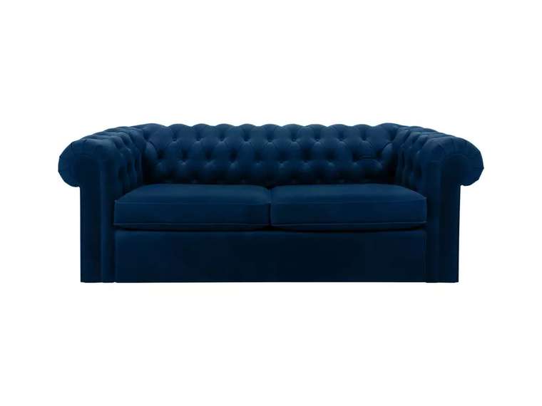 Диван Chesterfield темно-синего цвета