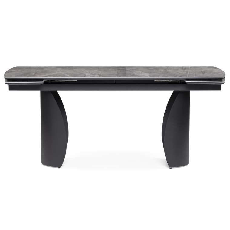 Раздвижной обеденный стол Готланд серого цвета