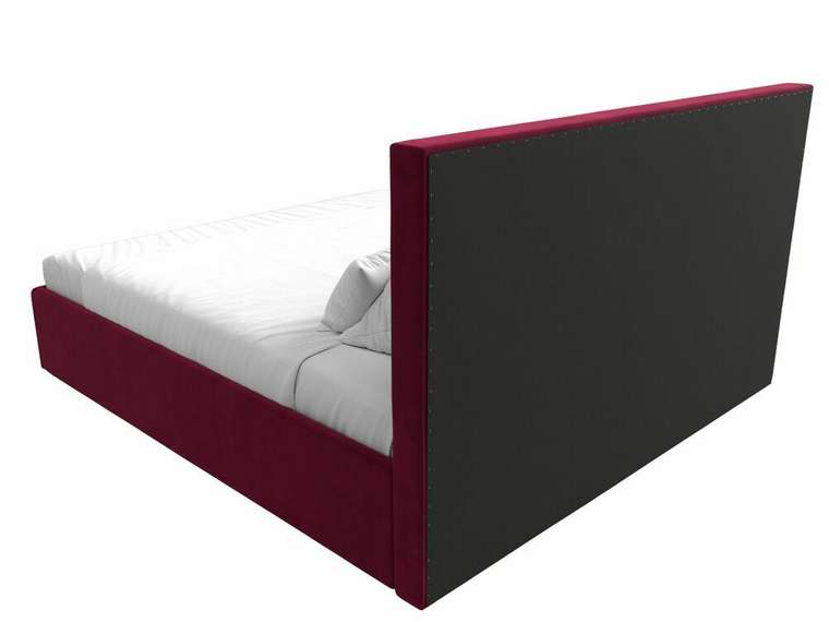 Кровать Кариба 180х200 бордового цвета с подъемным механизмом