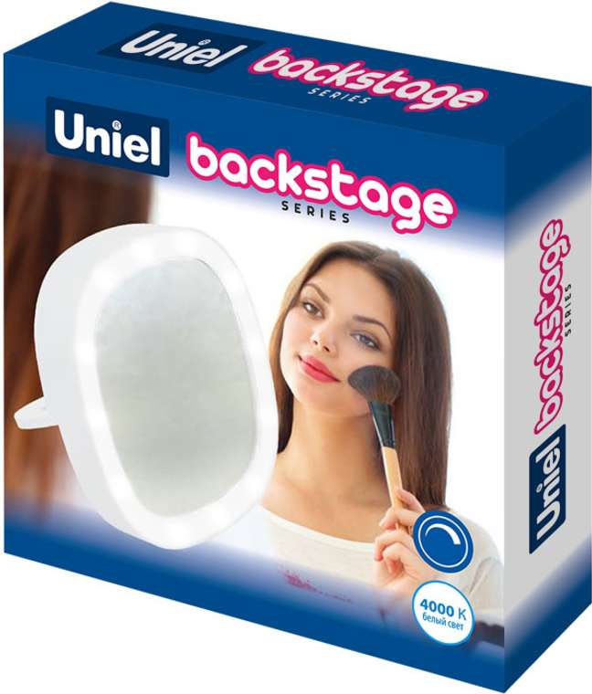 Зеркало с подсветкой светодиодное с выключателем ULK-F71 3AAA WHITE