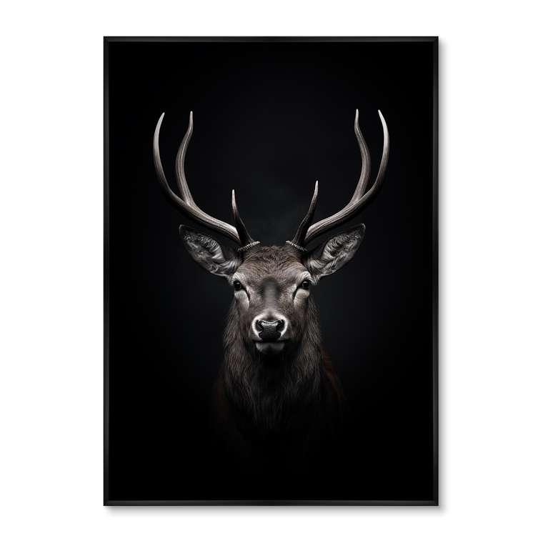 Репродукция картины Deer in the dark, No 1, 2024г.